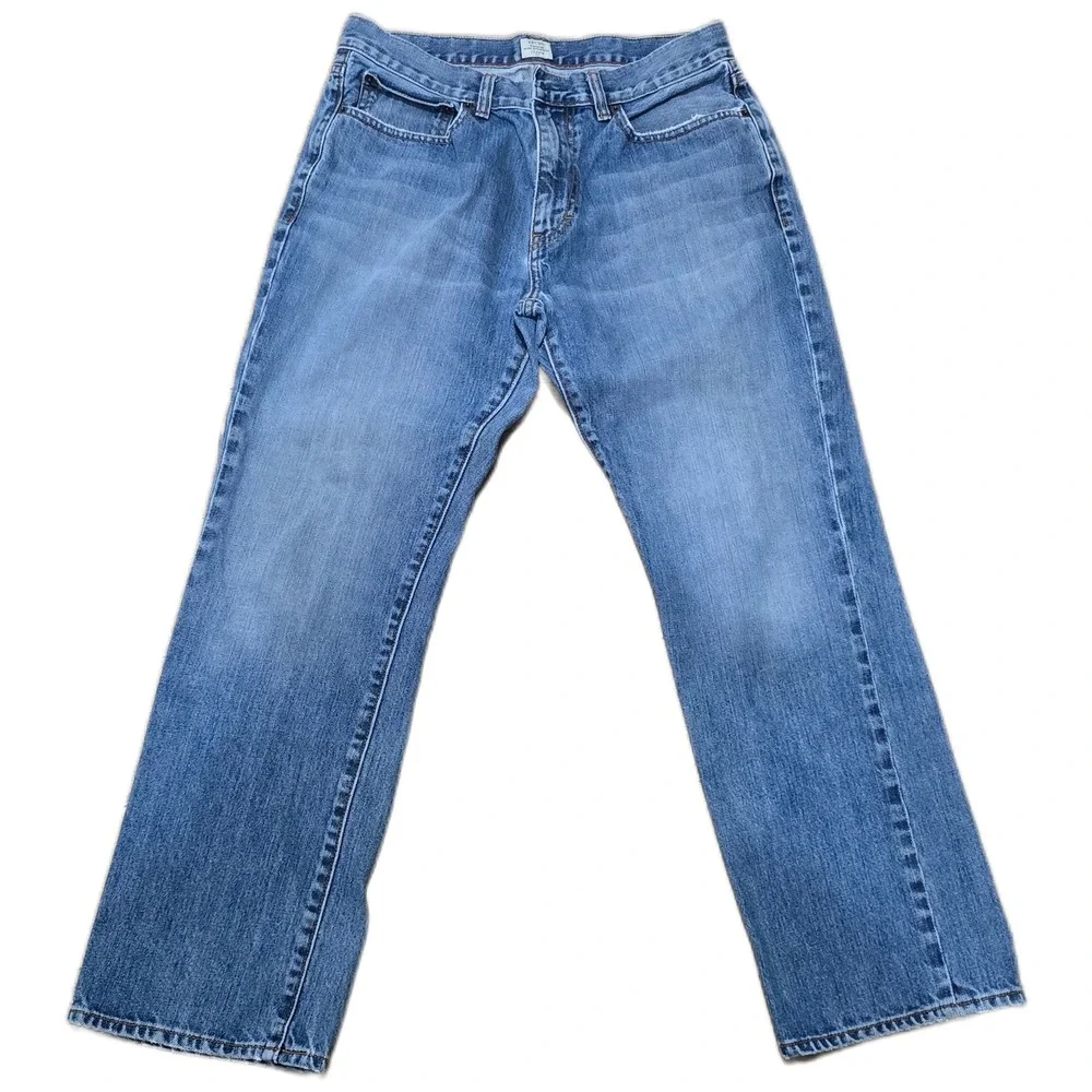 J. Crew Mens 33W 30L Vintage Slim Straight Blue‎ Denim Jeans Pants